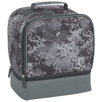 Merangue Dual Compartment Insulated Lunch Bag - Camo-Insulated bag with top handle straps