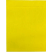 JAM Paper 10 x 13 Tyvek Envelopes, Catalog Open End with Self Adhesive Closure, Yellow, 100 Pack (v021385g)-Yellow