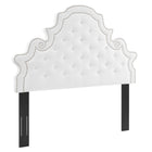 Modway Diana Tufted Performance Velvet Twin Headboard - White-Dense Foam Padding
