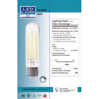 Northern Stars 90428 LED T10, 7W Cool White, 4000K - Clear - Filament - 10 Pack-7W, 120V