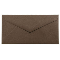 JAM Paper Enveloppes en papier recyclé avec fermeture gommée, 3 7/8 x 7 1/2 po, brun chocolat, 100/paquet-Brun chocolat