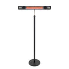 EnerG+ 1500-Watt Floorstanding Infrared Electric Patio Heater with LED and Remote-Pole mounted and portable patio heater allows you to direct heat exactly were you need it