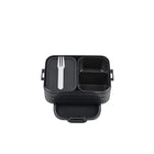 Mepal Bento Box - Midi - 7.3 x 4.7 x 2.5" - Black-Dishwasher Safe