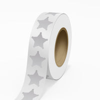 JAM Paper Standard Label Rolls - Sheriff Star - 2 3/4 x 2 3/4 - Silver Metallic Foil - 125 Labels/Roll-Colour: Durable Silver Shiny Foil | Make your mail stand out with colourful shipping address labels.