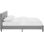 Modway Linnea Full Bed - Light Grey-Tufted Polyester Headboard