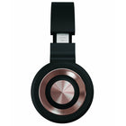 Sharper Image EXTRA BASS Over-Ear Headphones - Black/Rose Gold-Integrated Bluetooth wireless technology
