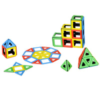 Polydron Magnetic Polydron Class Set - 96 Piece Set-Build 2D and 3D shapes