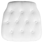 Flash Furniture - Coussin en vinyle spécial pour chaise Chiavari, blanc (SZTUFTWH)-Coussin ferme de chaise