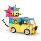 LEGO Friends Pet Accessories Van-2 LEGO Friends characters, Aliya and Nova, and a kitten, a dog and a frog