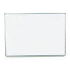 Luxor 48" x 36" Wall-Mounted Magnetic Whiteboard, (WB4836W)-Painted Steel magnetic whiteboard, chrome-finished aluminum frame enclosing board