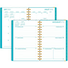 Mead - Agenda scolaire hebdomadaire/mensuel 2026-2027 - 8 ½ po x 6 po - Colour Pop Turquoise - couverture en poly avec élastique - 15+3 mois - bilingue-15 mois complets de planification hebdomadaire/mensuelle + 3 pages mensuelles 