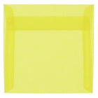 JAM Paper - Enveloppes d'invitation carrées en vélin translucide - 6,5 po x 6,5 po - Jaune primaire - paquet de 25 (PACV526)-Couleur : jaune primaire.