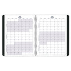 Blueline - Agenda Scolaire Mensuel - 11 po H x 8 1/2 po l - Noir - Anglais-Comprend des calendriers de référence