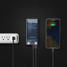 HyperGear 10000mAh USB-C and Dual Port USB-A Portable Power Bank - Clear-USB-C PD Output: 20W max (5V/3A, 9V/2.22A)