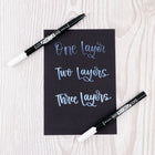 Tombow Fudenosuke Pastel - White - 2 Pack-9
