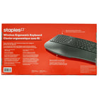 Staples Tech Wireless Ergo Keyboard - Black - English-USB-A dongle storage