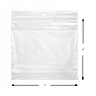 KL Rubber - Sac refermable en polyéthylène avec bloc d’identification blanc et trou de suspension - 2 Mil - 6 x 6 po - paquet de 1000-Bloc blanc pour un étiquetage, un codage ou des instructions faciles