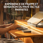 Logitech - Casa Pop-Up Desk - Noir-Une expérience familière: profitez d'une sensation à la fois familière et agréable, comparable à celle offerte par un ordinateur portable avec Casa Keys et Casa Touch, le clavier sans fil minimaliste et le pavé tactile sans fil fluide 