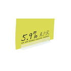 Eddie's - Porte-affiche adhésif Fast Grip 3 po avec pince en caoutchouc - Transparent - Paquet de 100-Plastique - Transparent
