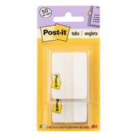 Post-it Durable Tabs - 2" x 1.5" - White - 50 Pack-Durable, writable, and repositionable