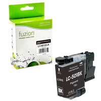 fuzion Brother LC501XLKS Compatible Inkjet - High Yield - Black-Black