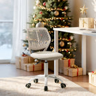 Homy Casa - Chaise de bureau pour adolescent en tissu - Beige-Rotation à 360 Degrés : Profitez d'une mobilité totale avec la fonction de rotation fluide à 360 degrés de la chaise, parfaite pour le multitâche