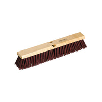 Vileda 18" Polystyrene Broom Head - Brown/Burgundy-Course sweep