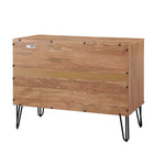 Manhattan Comfort - Dumbo commode moderne et commode haute à 5 tiroirs - brun doré - ensemble de 2-22,04 po L x 35,19 po l x 44,64 po H