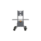 Bretford Cordless Explorer 32-75" Display Cart with 1024Wh 24V Lithium Battery - Storm Blue-VESA mounting pattern supports up to 75 in. display, up to 200 lbs