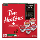 Tim Hortons Variety Pack K-Cup Pods - 30 Pack-Includes 6 Original, 6 Dark Roast, 6 Colombian, 6 Bold Roast and 6 French Vanilla blends