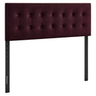 Modway Emily Stain-Resistant Performance Velvet King Size Headboard - Mulberry-Stain-Resistant Performance Velvet