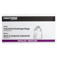 Coastwide Professional Garbage Bags - Utility - 22" W x 24" L - White - 500 Pack-Individually folded for easy dispensing
