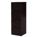 Koss 4-Drawer Vertical Filing Cabinet - Cherry-Durable Cherry laminate finish