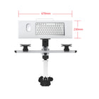 ShoppingAll - Convertisseur de bureau assis-debout réglable en hauteur avec rehausseur double moniteur – 25 po – Blanc-gestion des câbles intégrée – canaux de passage pour dissimuler les fils et garder un look épuré, idéal au bureau à la maison, pour l’étude ou le jeu