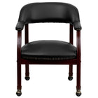 Flash Furniture – Fauteuil de conférence en vinyle, noir (BZ100BLK)-Chaise capitaine
