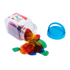 edxeducation - Mini pot de galets arc-en-ciel entrelacés - Ensemble de 72-Les enfants sont fascinés par ces galets lisses, translucides et colorés