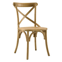 Modway Gear Dining Side Chair - Natural-Modern Farmhouse Dining Side Chair
