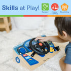 Vroom & Zoom - Tableau de bord en bois-C'est un excellent cadeau pour les enfants d'âge préscolaire et scolaire, âgés de 3 à 7 ans, pour un jeu pratique et sans écran ; produit fabriqué avec des matériaux certifiés FSC qui soutiennent une foresterie responsable ; s'applique uniquement aux nouveaux stocks (FSC C156584)