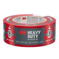 3M  2120-RD Heavy Duty Duct Tape - 1.88" W x 20 yd L - Red-Multi-surface: Multipurpose tape with improved, industrial strength adhesive that securely bonds to metal, glass, plastic, cardboard/corrugate, and laminate
