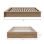 Nexera - Lit Plateforme double James en Chêne Brun-7