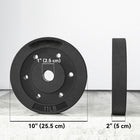 Soozier Weight Plates Set of 4 - 1-Inch Barbell Weights Set - 4 x 11 lb-Functions as a versatile weight plate, expanding your home gym exercise options 