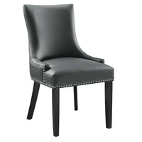 Modway Marquis Vegan Leather Dining Chair - Grey-Elegant Modern Dining Side Chair
