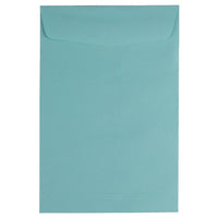 JAM Paper 6 x 9 Open End Envelopes, Aqua Blue, 100 Pack (31287520g)-Aqua