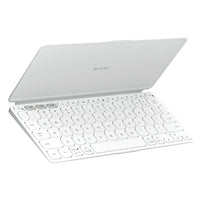 Logitech - Keys-To-Go 2, clavier Bluetooth portable pour tablette avec coque intégrée - Pale Grey-Le design ultra-fin et léger de ce clavier Bluetooth portable le rend facile à transporter. C’est le compagnon idéal pour votre tablette ou tout autre dispositif mobile