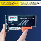 Battery Daddy 180-Battery Organizer and Storager Case with Tester - Red-6