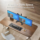 ShoppingAll Dual LCD LED Monitor Mount Stand with 2 Adjustable Arms for 13"-32" Monitors - Black-8