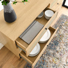 Modway Chaucer 6-Drawer Dresser - Oak-Durable Particleboard Construction