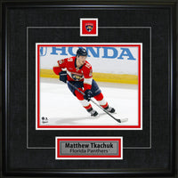 Matthew Tkachuk Pin & Plate Florida Panthers - Framed Print - 18" x 18"-Premium virtual frames