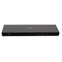 C2G - Station d’accueil USB-C 12-en-1 à triple écran - Noir-Prend en charge jusqu’à 85W de puissance pour garder votre portable chargé