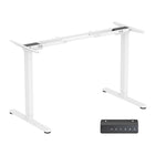 ShoppingAll - Cadre de bureau debout électrique à double moteur, réglable en hauteur - Blanc-Debout